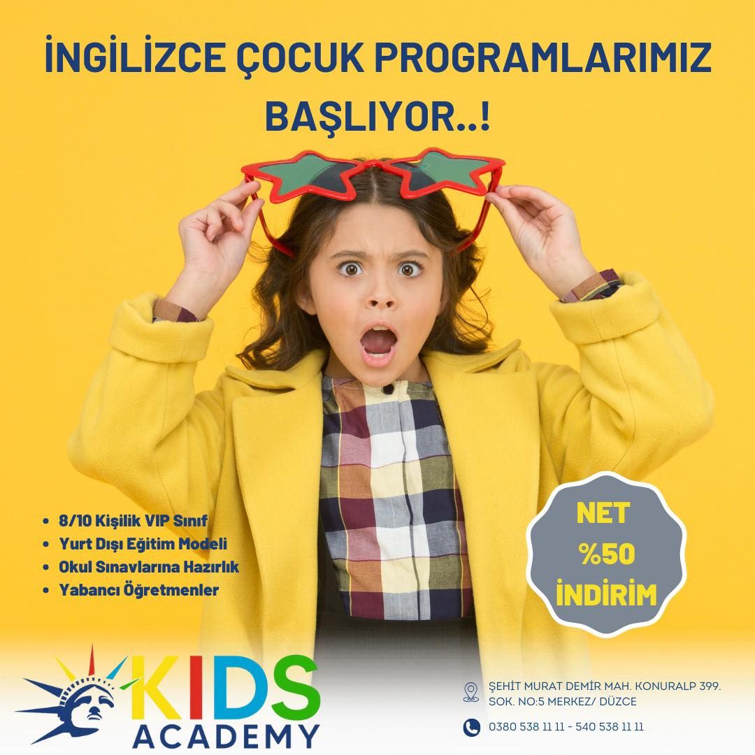 KIDS KAMPANYASI %50 İNDİRİM