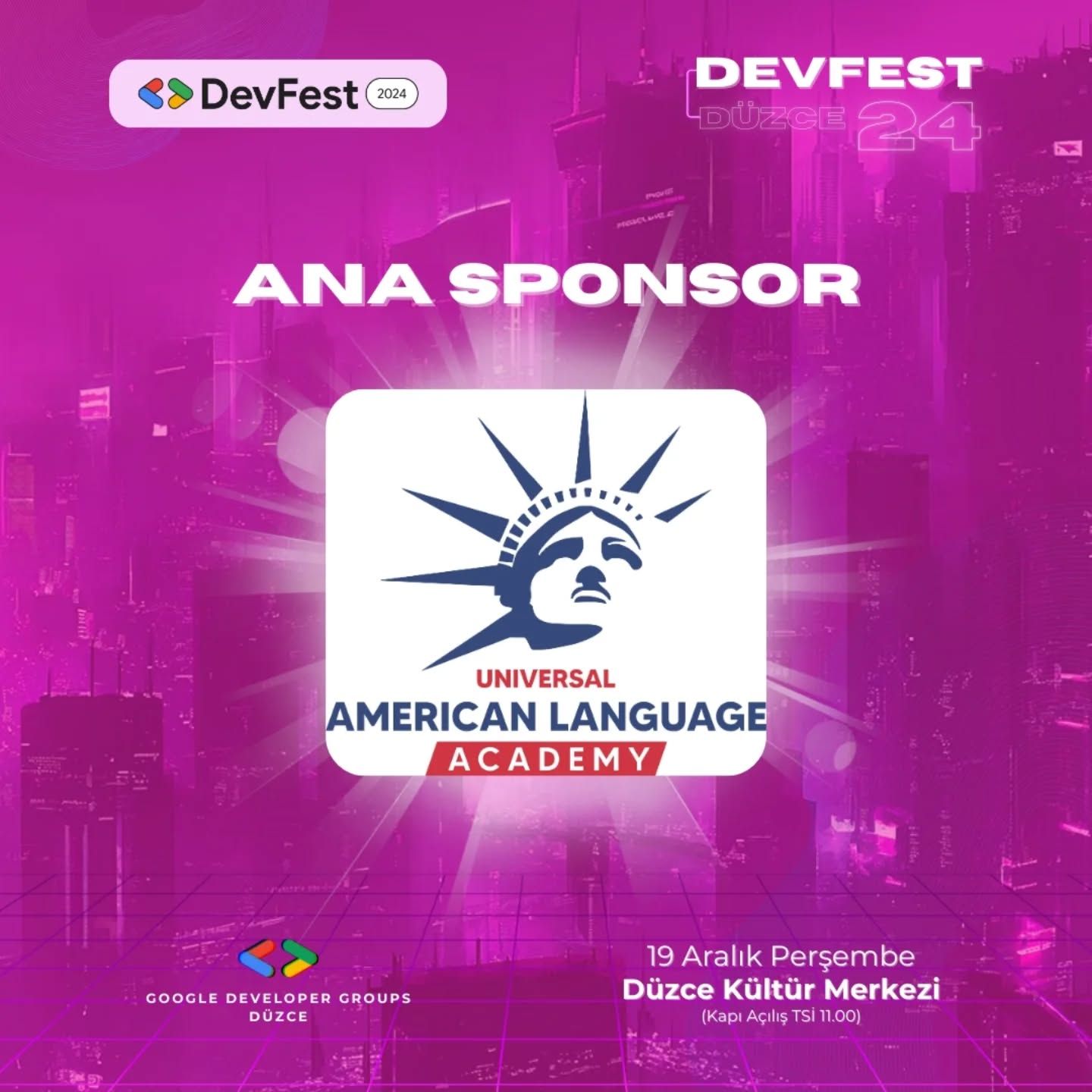 DevFest Düzce 2024 Ana Sponsoru Olduk.